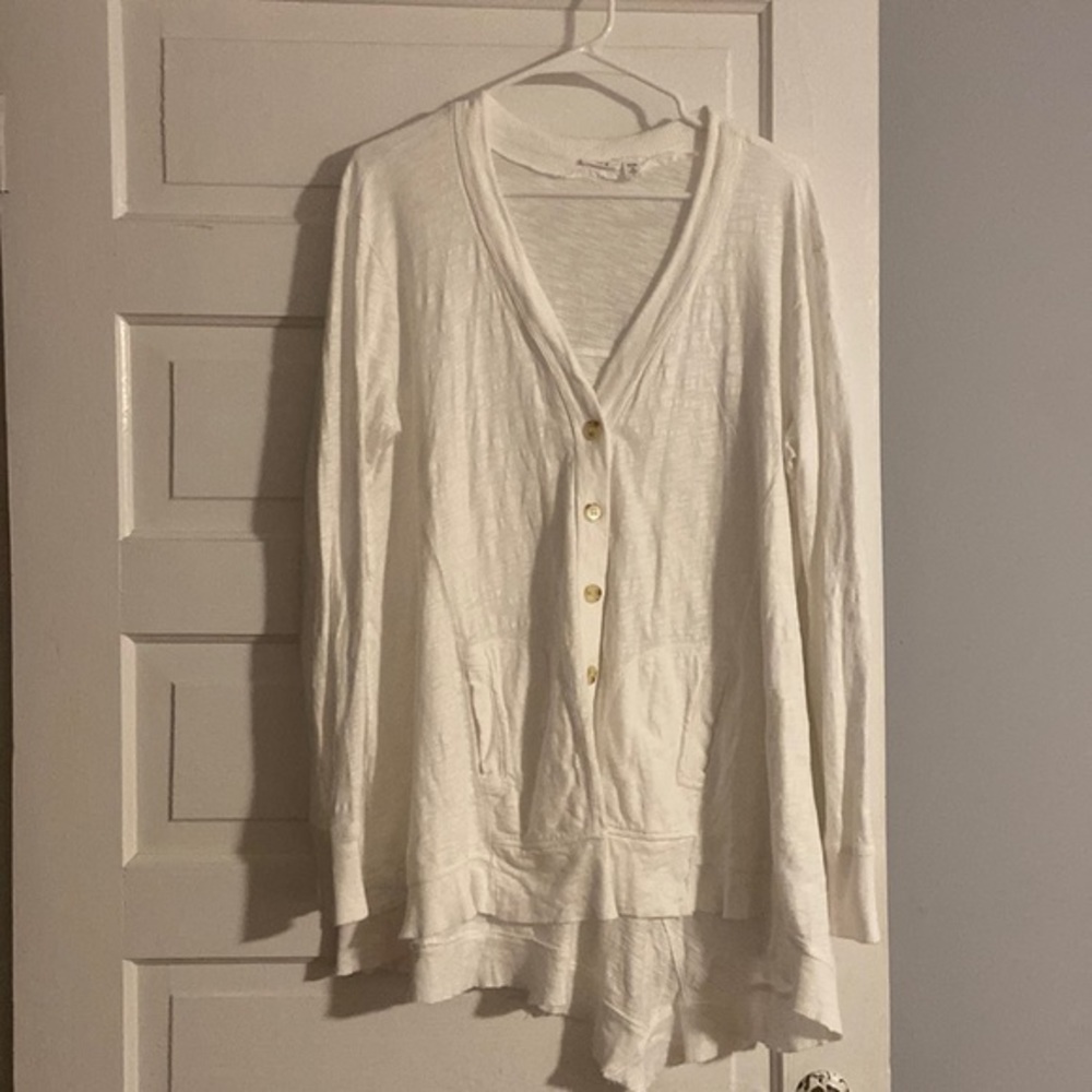 Wilt Asymmetrical White Cardigan